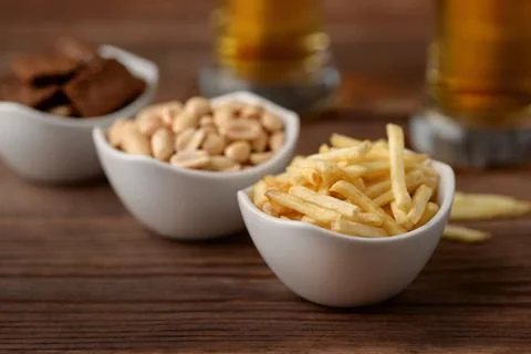 Pub snacks Stock Photos