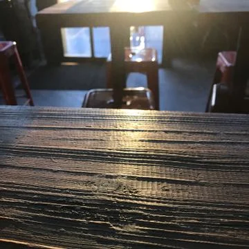 Pub Table at Sunset 写真素材