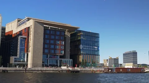 Pubblic Library in Amsterdam Stock Footage 76381879