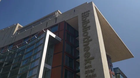 Pubblic Library in Amsterdam Stock Footage 76728419