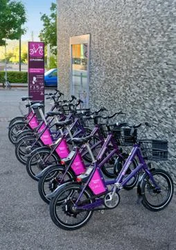 PubliBike - Swiss bicycle-sharing system Stock Photos