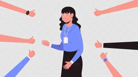 Public Approval Animation 4K On Alpha Stock Footage 295907683