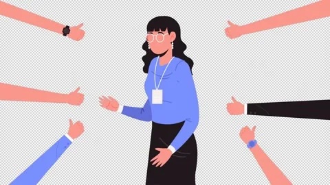Public Approval Animation HD On Alpha Stock Footage 295907593