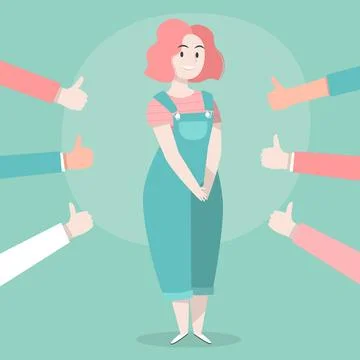Public approval concept Stock Illustration