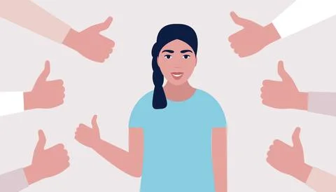 Public approval concept Stock Illustration