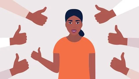 Public approval concept Stock Illustration