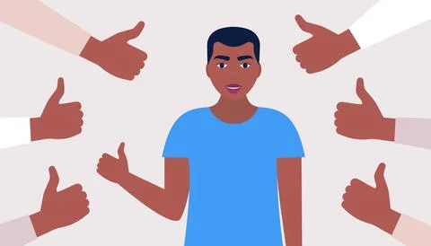 Public approval concept Stock Illustration