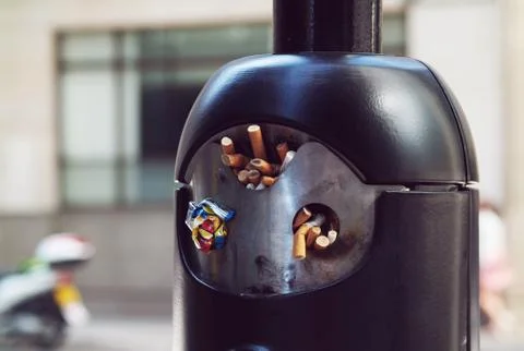 Public ashtray Stock Photos