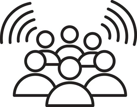 Public audience icon Stock Illustration