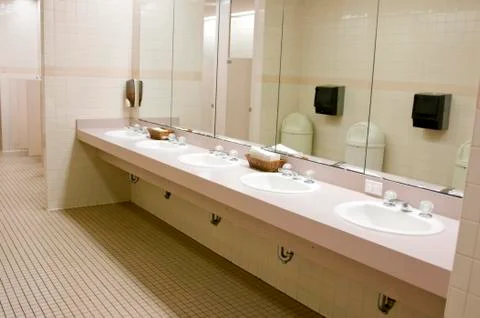 Public bathroom Stock Photos