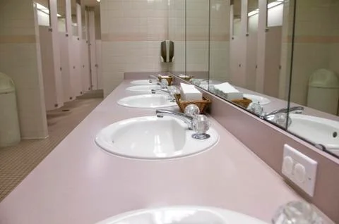 Public bathroom Stock Photos