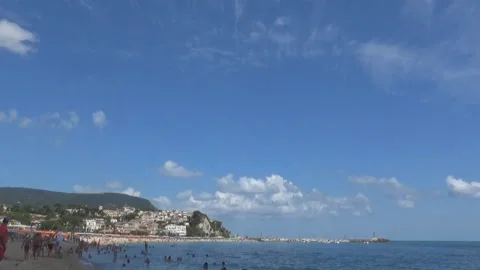 Public beach Stock Footage 117404418