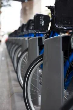 Public bicycles Stock Photos