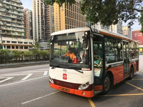 Public bus in Macau Stock Photos