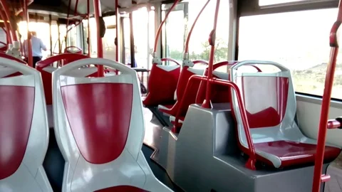 Public bus ride Stock Footage 81320725