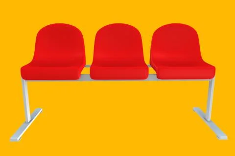Public chair bench 3d render Stock Illustration