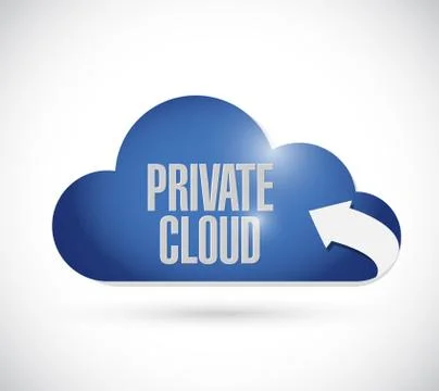 Public cloud illustration design Illustrazione stock