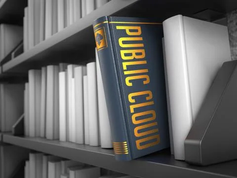 Public Cloud - Title of Grey Book. Stock Illustration
