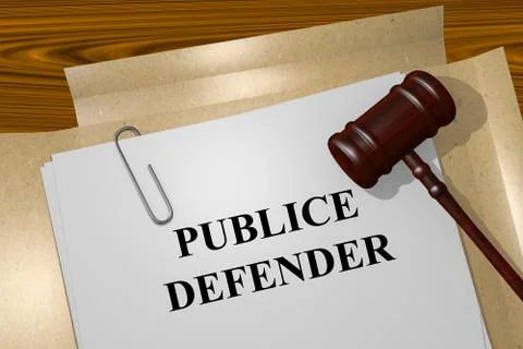 Public Defender concept Stock Illustration