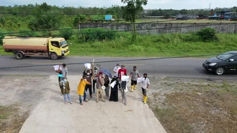 Public demonstration Stock Footage 219448188