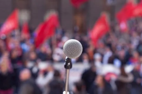 Public demonstration. protest. Stock Photos