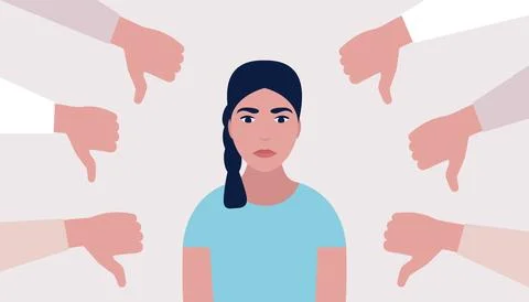 Public disapproval concept Stock Illustration