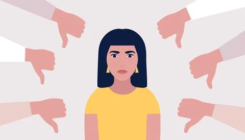 Public disapproval concept Stock Illustration