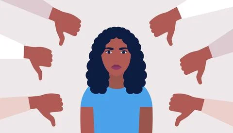 Public disapproval concept Stock Illustration