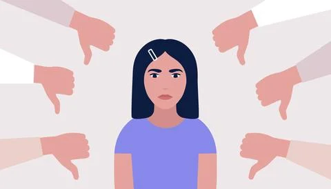 Public disapproval concept Stock Illustration