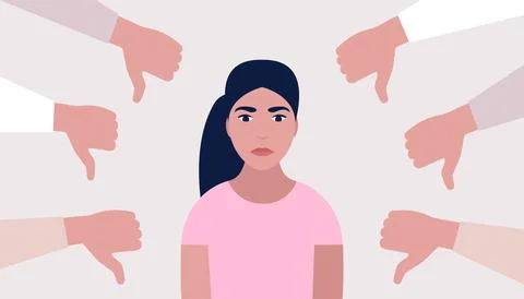 Public disapproval concept Stock Illustration