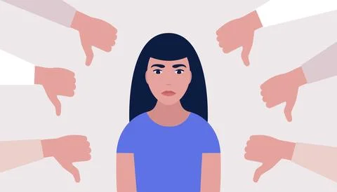 Public disapproval concept Stock Illustration