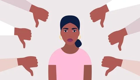 Public disapproval concept Stock Illustration
