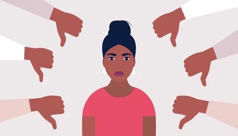Public disapproval concept Stock Illustration