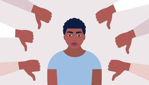 Public disapproval concept Stock Illustration