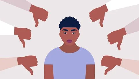 Public disapproval concept Stock Illustration