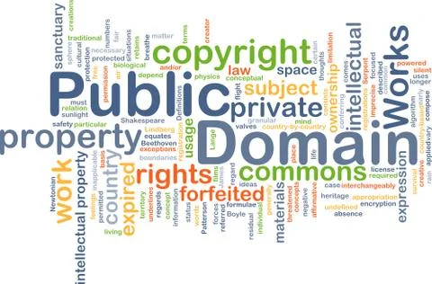 Public domain background concept Stock Illustration