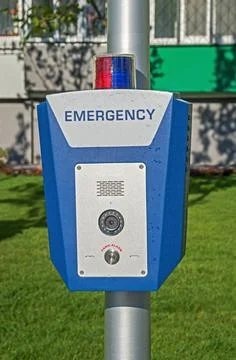 Public emergency call unit Foto stock