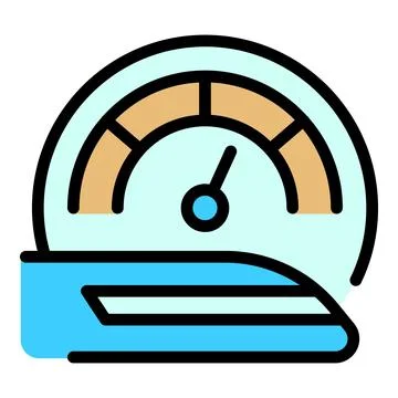 Public fast train icon vector flat Illustrazione stock