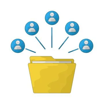 Public Folder illustration Illustrazione stock