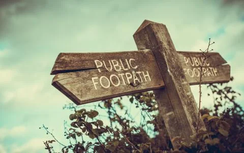 Public Footpath Stock Photos