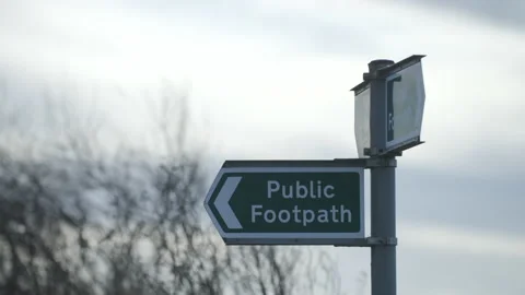 Public Footpath Sign 動画素材 168242549