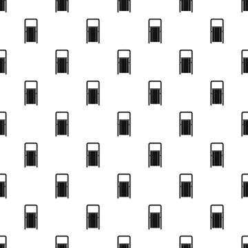 Public garbage bin pattern Stock Illustration