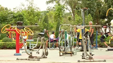 Public gym Stock-Footage 9118734
