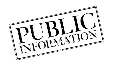 Public Information rubber stamp Stock Illustration