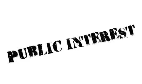 Public Interest rubber stamp Stock Illustration