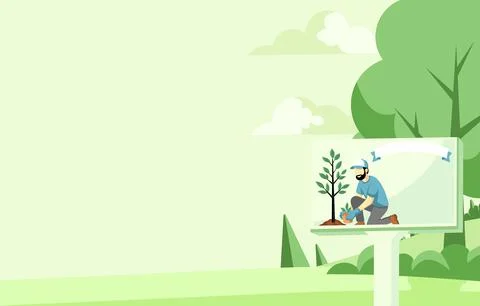 Public land bg 4 Stock Illustration