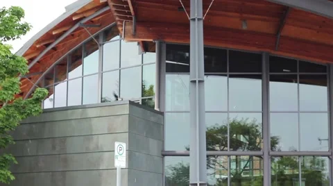  Public library building Stock Footage 61548681