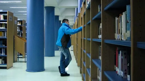 The Public Library Stock Footage
