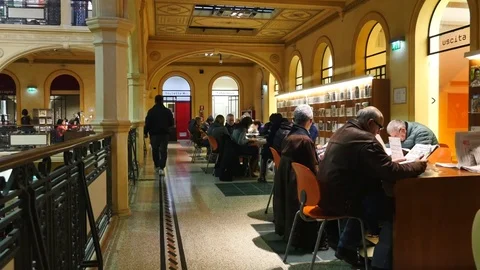 Public Library Stock Footage 72528096