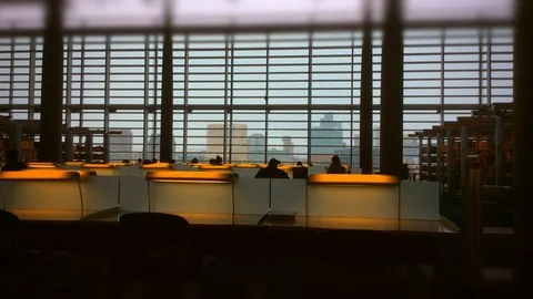 Public library Interior Stock Footage 88629186